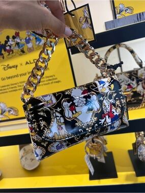 DISNEY X ALDO 100 PATENT BELT BAG CROSSBODY PURSE
